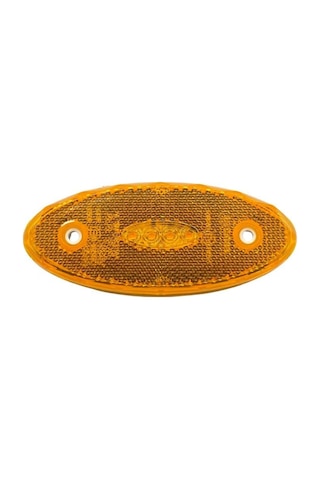 12v-24v Yan Sinyal Lambası Dorse Side Marker Sarı Oval 4 Ledli 120 50 Mm