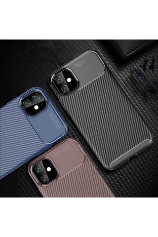 Apple Uyumlu iPhone 11 Kilif Zore Negro Silikon Kapak-Siyah 525879433