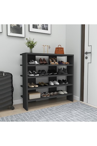 Arnetti Sargel 5 Raflı Dekoratif Ayakkabılık Antrasit
