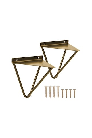 Zyzqstore 2 Adet Oturma Odası Ev Dekor Üçgen Demir Sanat Duvara Monte Çok Renkli Çok Renkli