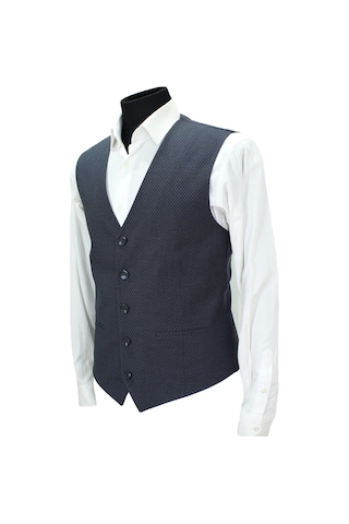 Mentor Regalo Erkek Yelek V Yaka Lacivert Desenli 50590
