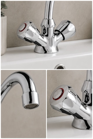Arsu Orkide Serisi Uzun Kuğu Bataryası Lavabo Bataryası Krom Lavabo Bataryası