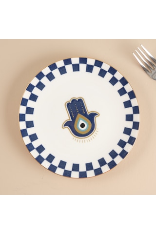 Aryıldız Chance Pasta Tabağı Hamsa 21 Cm Renkli