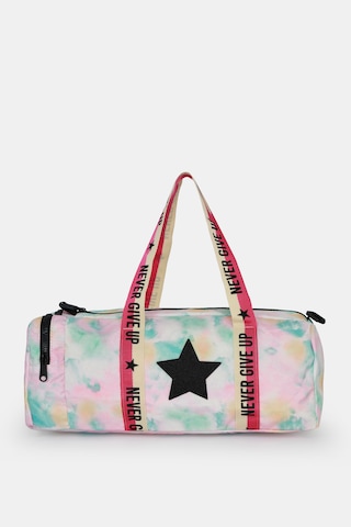 İcone Bag Çocuk Yıldız Logolu Spor Çanta, Çocuk Spor Çanta, Fermuarlı Detaylı Çocuk Spor Çanta Beyaz - Pembe