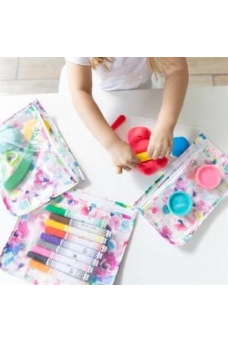 Bumkins Şeffaf Seyahat Çantası - Watercolor Çok Renkli