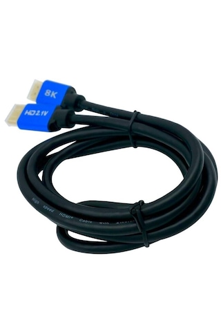 2 Metre Hdmı 2.1v Kablo 8k Ultra Hd 48 Gbps Altın Kaplama Hdmi