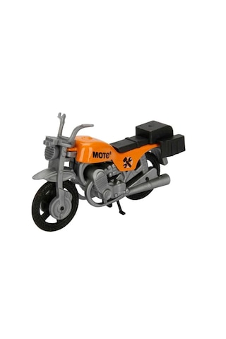 Die Cast 3 Lü Motorsiklet Seti Sarı