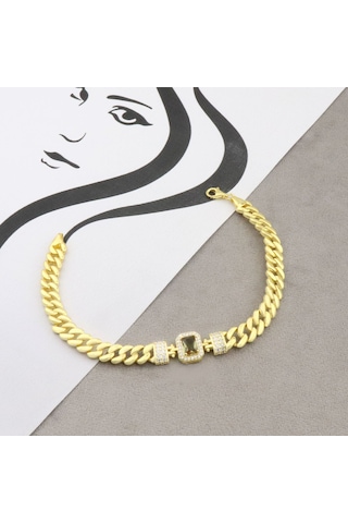 925 Ayar Gümüş Zultanıt Taşlı Gurmet Bileklik