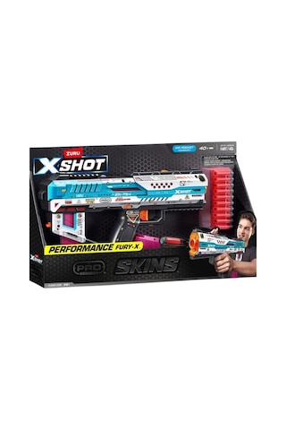 X Shot X-shot Skins Pro Pistol Fury-x S1 Yüksek Menzilli Oyuncak Dart Tabancası Nerf, Oyuncak Tabanca Çok Renklli