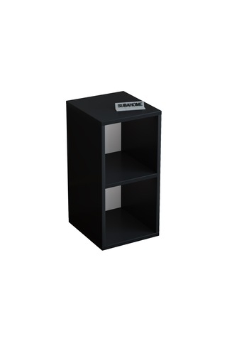 30 Cm Mdf Modern Siyah Komodin Çok Amaçlı Yan Sehpa