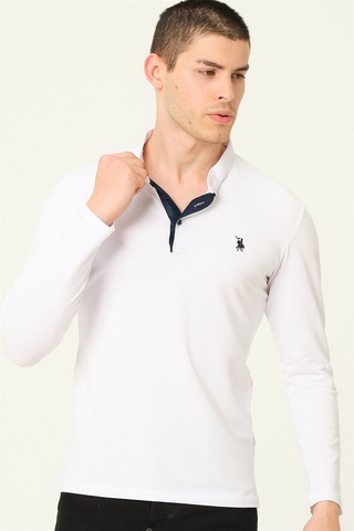 V4009 Dewberry Erkek Sweatshırt-beyaz Beyaz