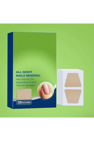 Singree 32 Adet Tırnak Mantar İyileştirici Yama - 2.8x2.3cm, Gliserin & Çay Ağacı Yağı İçeren Tırnak Onarım Yama Seti