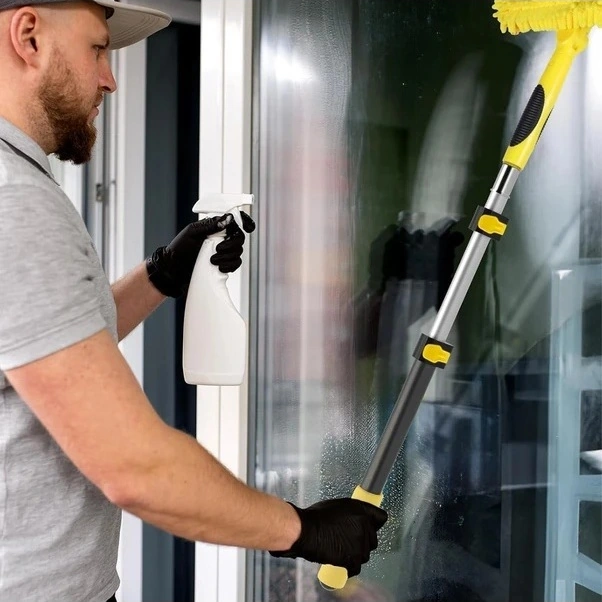 Trendooze Sarı 90 Cm Metal Uzatmalı Boya Rulosu, Dayanıklı Pencere Temizlik Aparatı Diğer