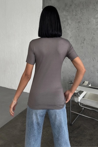 Online Kapsulavm Avm Alışveriş Rahat Ve Şık Kısa Kollu Bisiklet Yaka Likralı Viskon Penye Body Füme Çok Renkli
