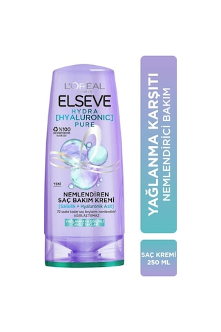 ELSEVE Hydra Pure Salisilik Asit içeren Yağlanma Karşıtı Nemlendirici Şampuan + Saç Kremi Seti