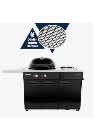 Lugano 570g Evo Iı Yeni Nesil Gazlı Barbekü - Fırın Pişirme, Döküm Izgara Dahil, Dış Mekan Kullanımına Uygun