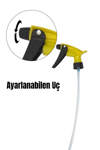 Kimyasal Dayanıklı Triger Sprey Başlık Sarı Sprey Başlığı 10 Adet