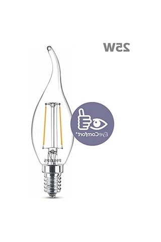 Philips Led Classic 25w Ba35 E14 Ww Cl Dim Edilmez Sarı Işık Filament Ampul 10c