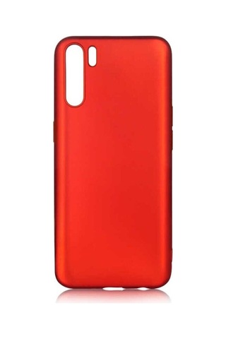 Oppo Reno 3 Kılıf Zore Premier Silikon Kapak Kırmızı