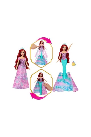 Mattel Disney Prensesi Ariel İnsandan Deniz Kızına Dönüşen Bebek