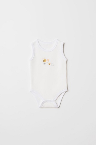 Hafy Baby 10 Parça, Arı Nakışlı, Yenidoğan Kız Bebek Hastane Çıkışı Seti Beyaz - Yeşil