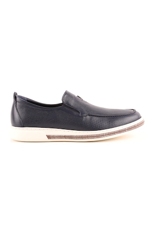 Lbr H1046 Erkek Deri Casual Ayakkabı Lacivert Lacivert