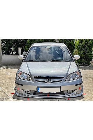 Honda Civic Vtec 2 S2000 Ön Ek Karlık Plastik Mat Siyah 2004 2005 2006 Mat Siyah Plastik Karlık+bodykit+ek