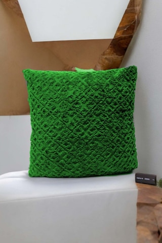 Bohem Dekoratif Yastık Kılıfı Kırlent Kılıfı 43x43 Cm Yeşil Otantik Desen Yeşil