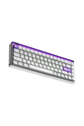 Made68 Pro+ Purple Light %65 Ttc Purple Heart Kom Manyetik Sw 8k He Hotswap Rgb İngilizce Klavye