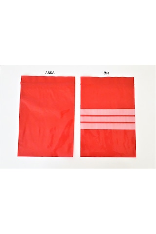 Kırmızı Kilitli Torba 3 Satırlı 7x9 Cm 100'lü Paket