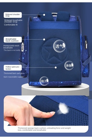 Boy Çocuk Sırt Çantası Su Geçirmez Okul Çantaları Çocuklar Kitap Açık Vizon