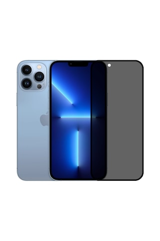 Safeus Tam Kaplayan Hayalet Parmak İzi Bırakmayan Safir Ekran Koruyucu Cam , Apple Uyumlu iPhone 13 Pro Max İle