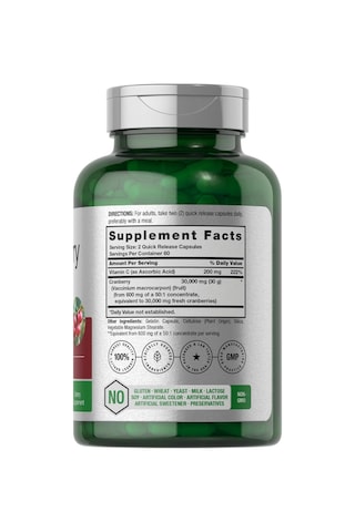 Horbaach Cranberry Concentrate Extract + Vitamin C 30,000mg 1... Aromasız