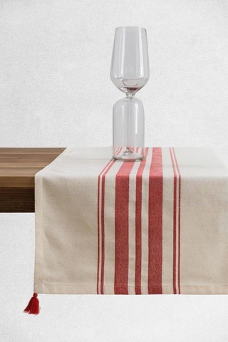 Tereza Runner Kırmızı Masa Örtüsü