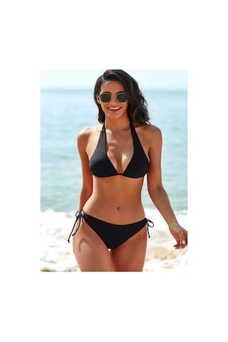 Özel Tasarım Desteksiz Kaplı Bikini Takım (551645459)