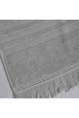 Senza Saçaklı Pamuk Banyo Havlusu Gri 90x150 Cm Çok Renkli