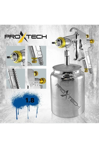 Bhd Alttan Depolu Profesyonel 1.8 Mm 1000 Cc Boya Sprey Tabancası