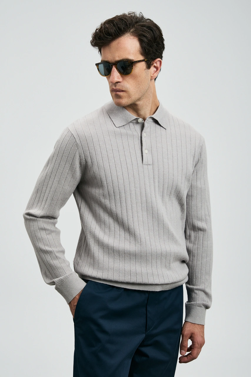 Lufian Josef Erkek Kazak Açık Gri Açık Gri 112090156100180 Açık Gri