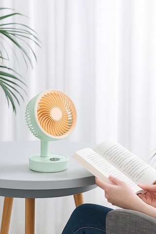 Fressi Jaf17 Taşınabilir Masaüstü Yeşil Usb Fan