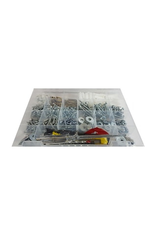 Vida -Dübel-Pul-Çivi -Hırdavat Seti 607 Parça Kullanışlı Set
