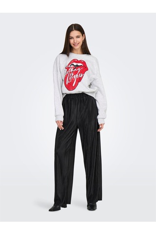 Only Onlclaudıa Plısse Wıde Pant Ptm Kadın Siyah Pantolon - 15346906 Siyah