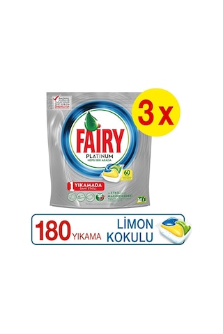 Fairy Platinum 60 X 3 Yıkama Bulaşık Makinesi Deterjanı Kapsülü L