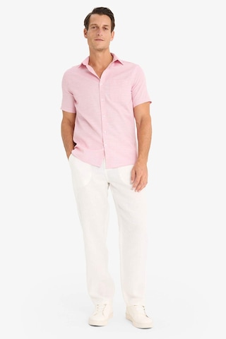 DeFacto Modern Fit Yazlık Polo Yaka Basic Düz Kısa Kollu Gömlek E5077AX25SMRD92