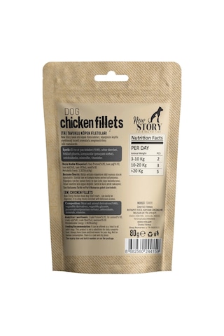 Dog Chicken Fillets 12x80gr. Tavuklu, Köpek Ödül Maması