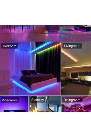 Parlak Ve Çok Yönlü 20m Led Şerit - Beyaz Diğer