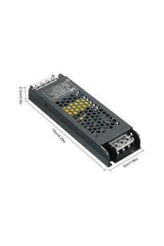 Lemestar Led Şeritler İçin 24v 150w Alüminyum Transformör - Ac190-240v'dan Dc'ye Dönüştürücü, Isınma Dağıtımı Ve Güvenlik Korumalarıyla