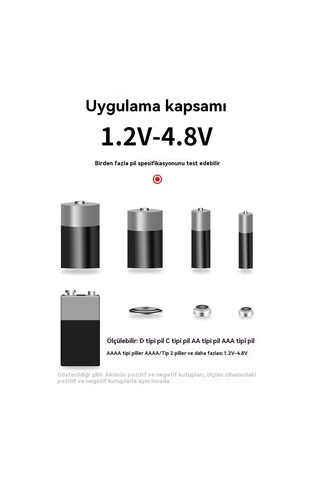 Pil Ölçüm Cihazı Doğrudur Ve Led'in Taşınması Kolaydır. 1 Adet