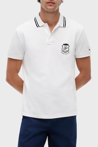 Tommy Hilfiger Logolu Pamuklu Regular Fit Polo Yaka T Shirt Erkek Polo Yaka T Shirt Mw0mw43061 Ybr Beyaz