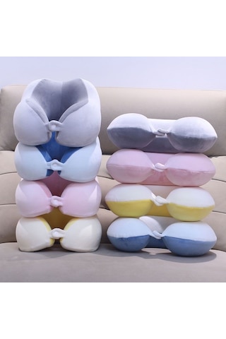 U Şeklinde Peluş Boyun Yastığı - Sarı - 30cm Um93390-3 Yurt Dışından Sarı