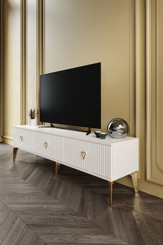 150 CM ZEUGMA MDF MEBRAN KAPAK EKRU GOLD